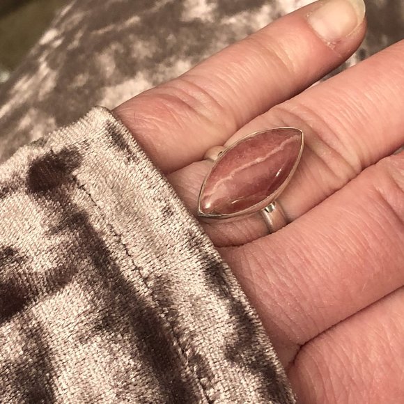 RHODOCHROSITE RING size 7.5 - Picture 5 of 5